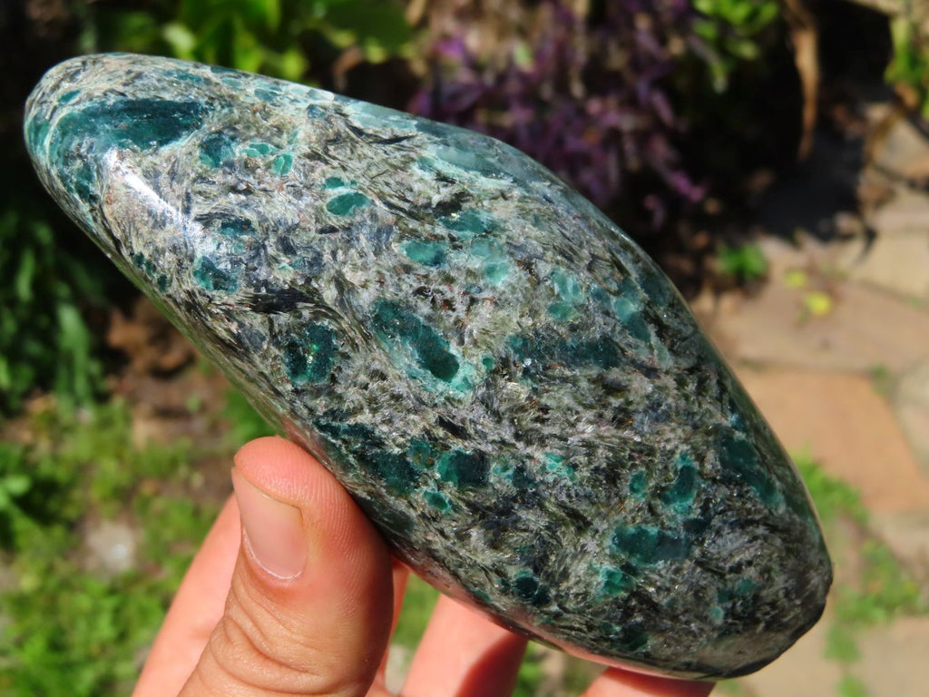 Polished Emeralds In Matrix Free Forms x 2 From Zimbabwe - TopRock