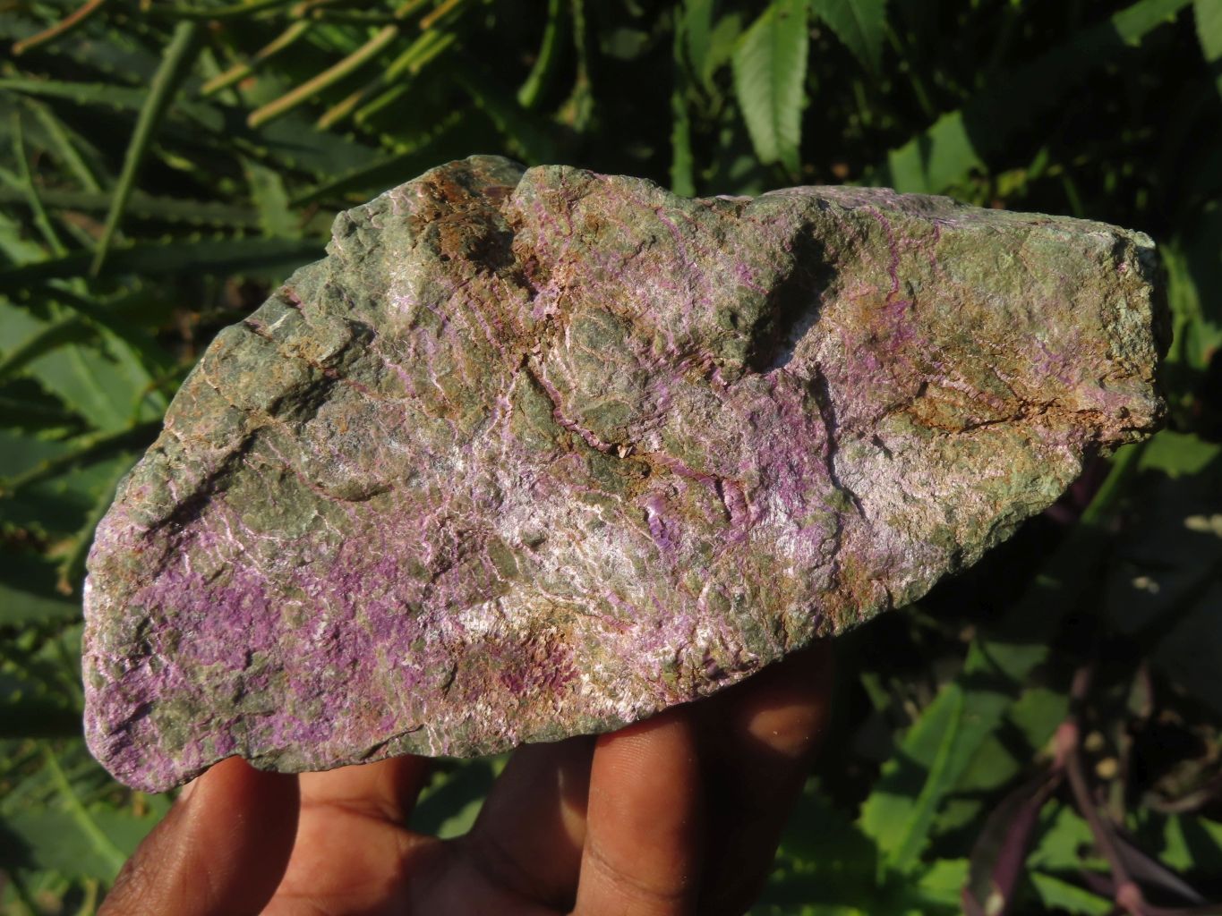 Natural Selected Rare Stichtite & Green Serpentine Specimens x 3 From Barberton, South Africa - TopRock