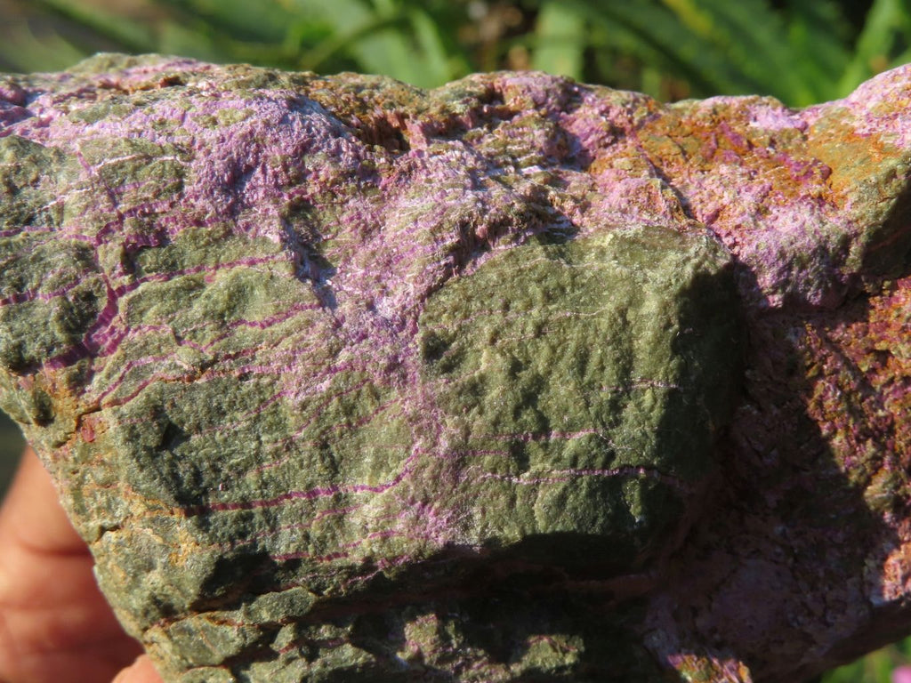 Natural Selected Rare Stichtite & Green Serpentine Specimens x 3 From Barberton, South Africa - TopRock