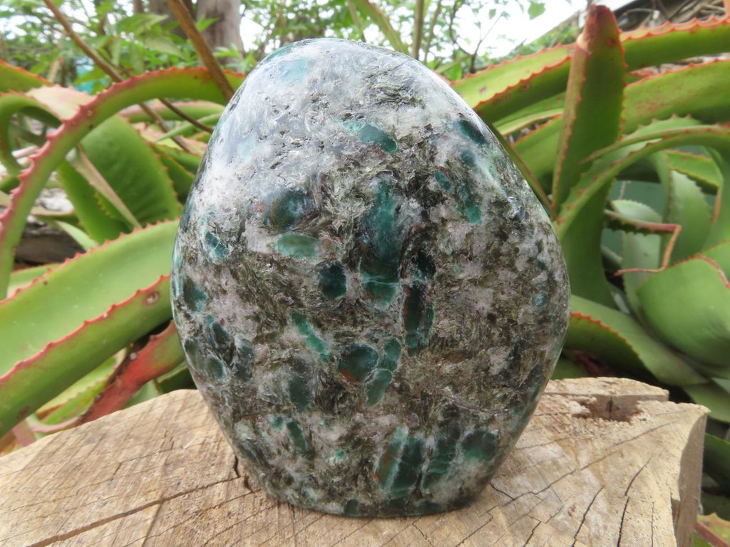 Polished Emeralds In Matrix Standing Free Forms x 2 From Sandawana, Zimbabwe - TopRock