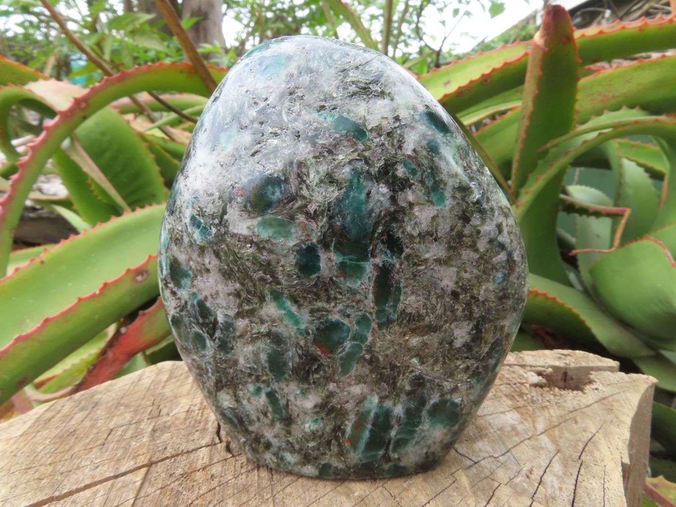 Polished Emeralds In Matrix Standing Free Forms x 2 From Sandawana, Zimbabwe - TopRock