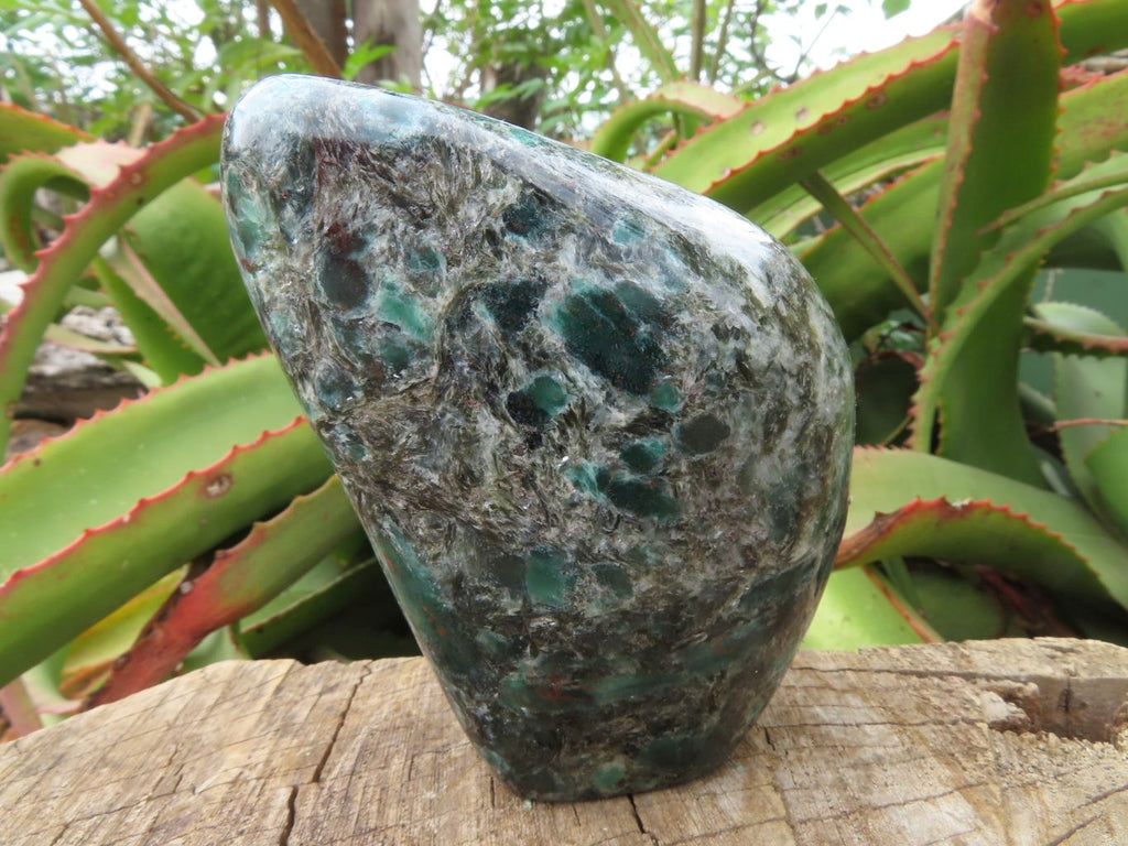 Polished Emeralds In Matrix Standing Free Forms x 2 From Sandawana, Zimbabwe - TopRock