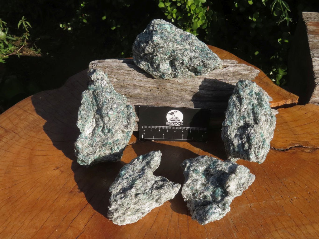 Natural Emeralds In Matrix x 5 From Zimbabwe - TopRock