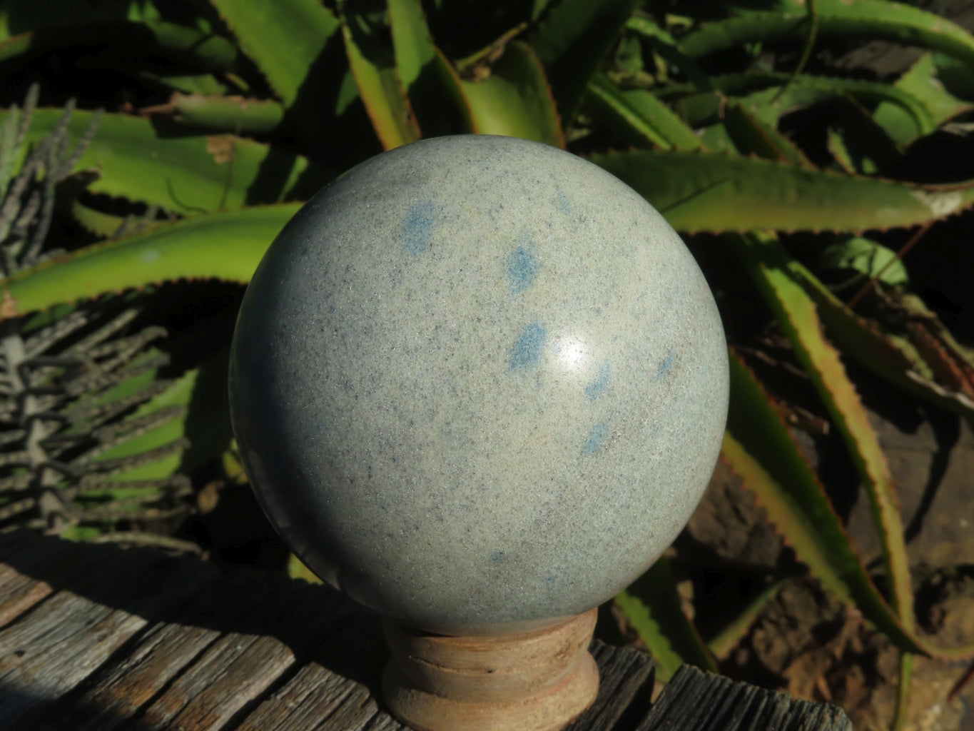 Polished Blue Spotted Spinel Spheres x 3 From Madagascar - TopRock