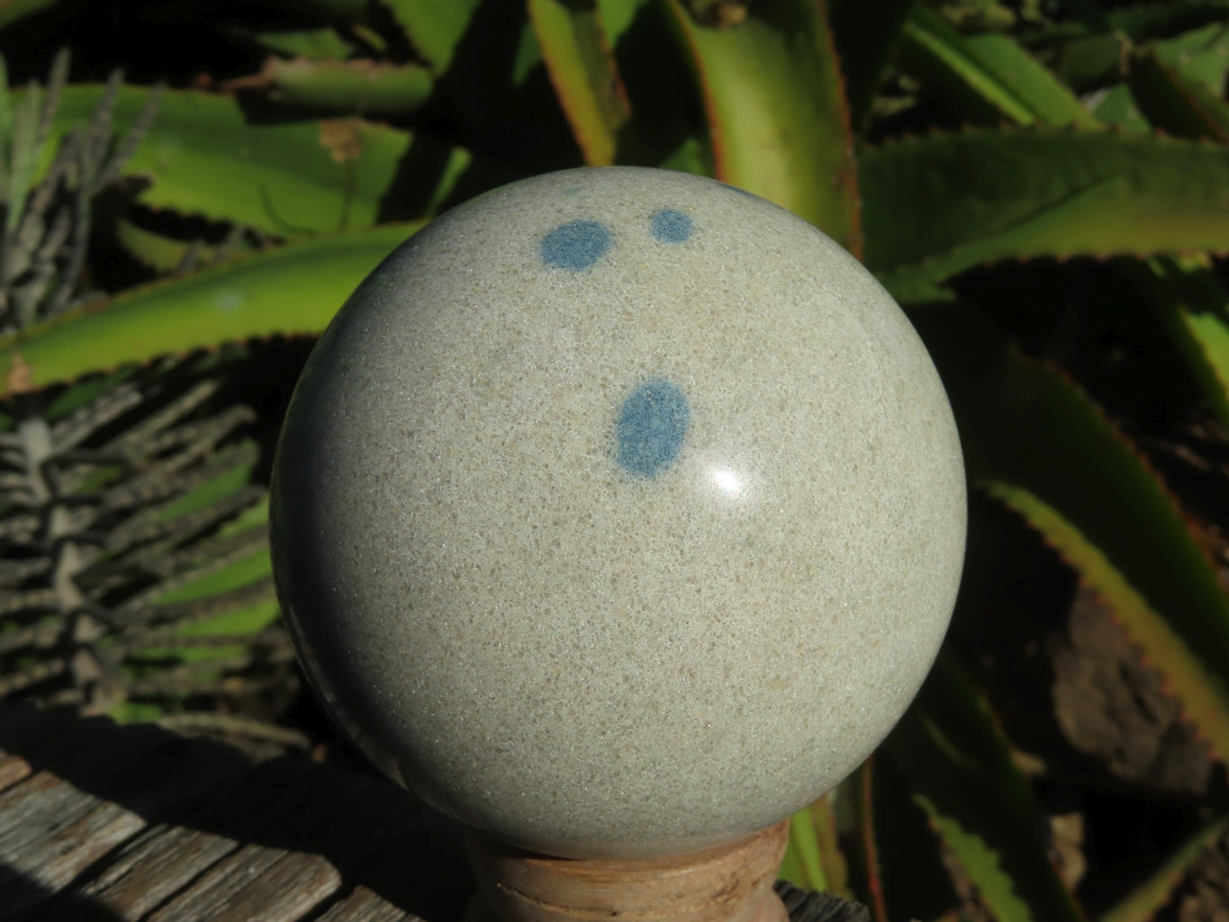 Polished Blue Spotted Spinel Spheres x 3 From Madagascar - TopRock