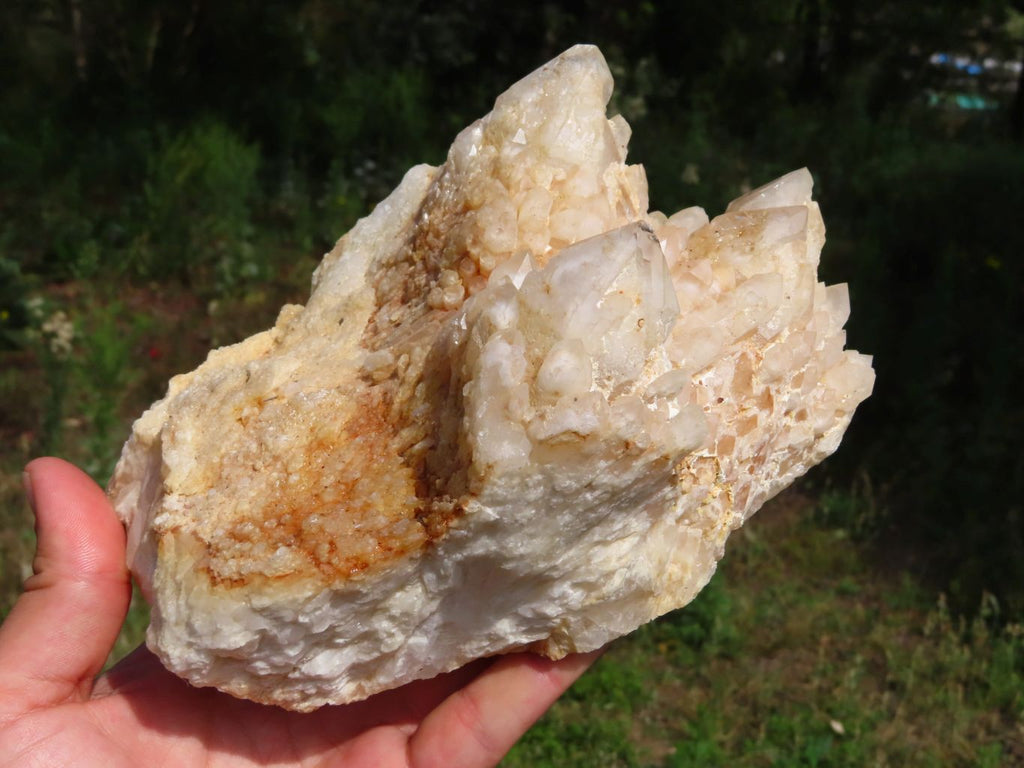 Natural Castle Quartz Cluster With Cascading Window Termination x 1 From Ambatfinhandrana, Madagascar - TopRock