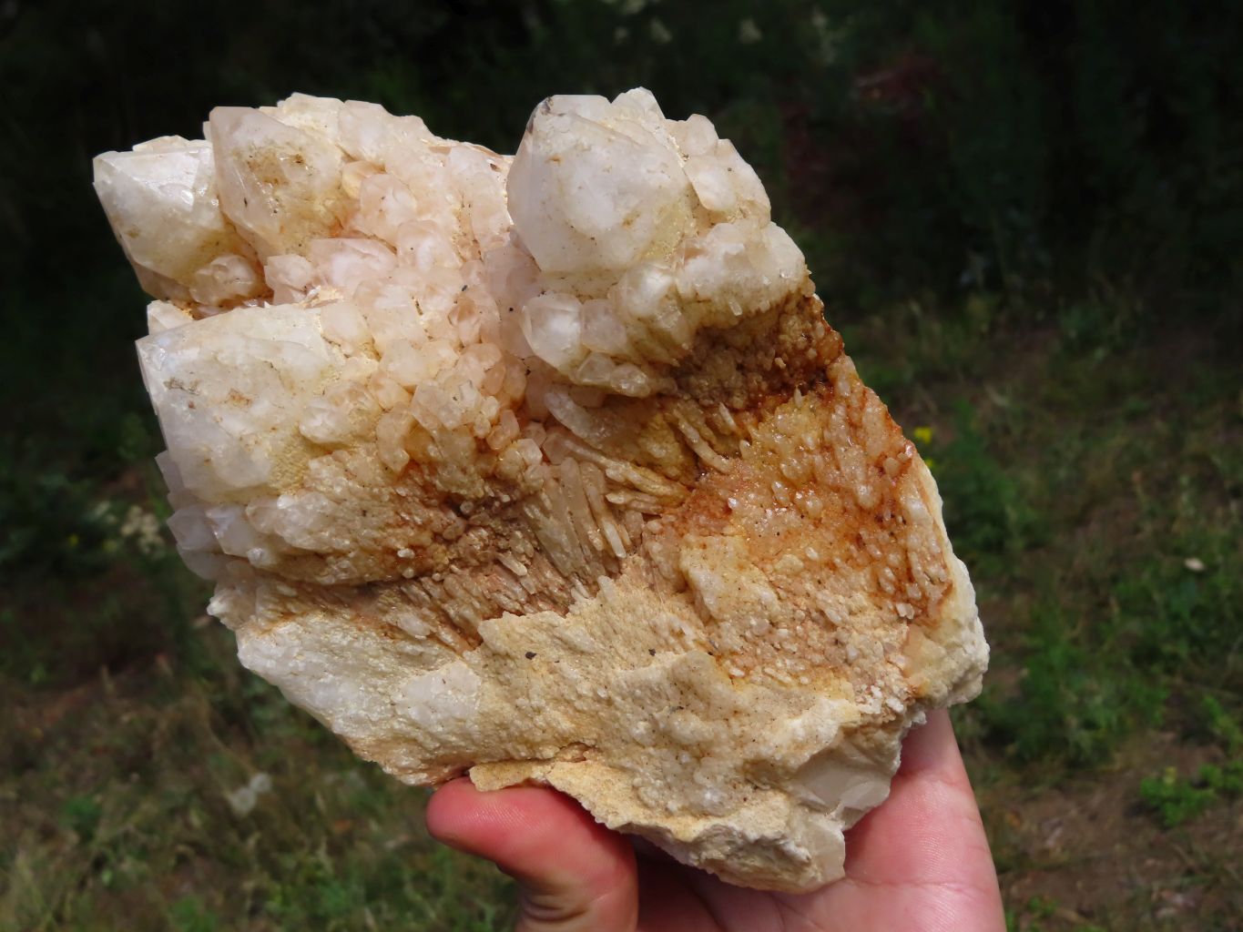 Natural Castle Quartz Cluster With Cascading Window Termination x 1 From Ambatfinhandrana, Madagascar - TopRock