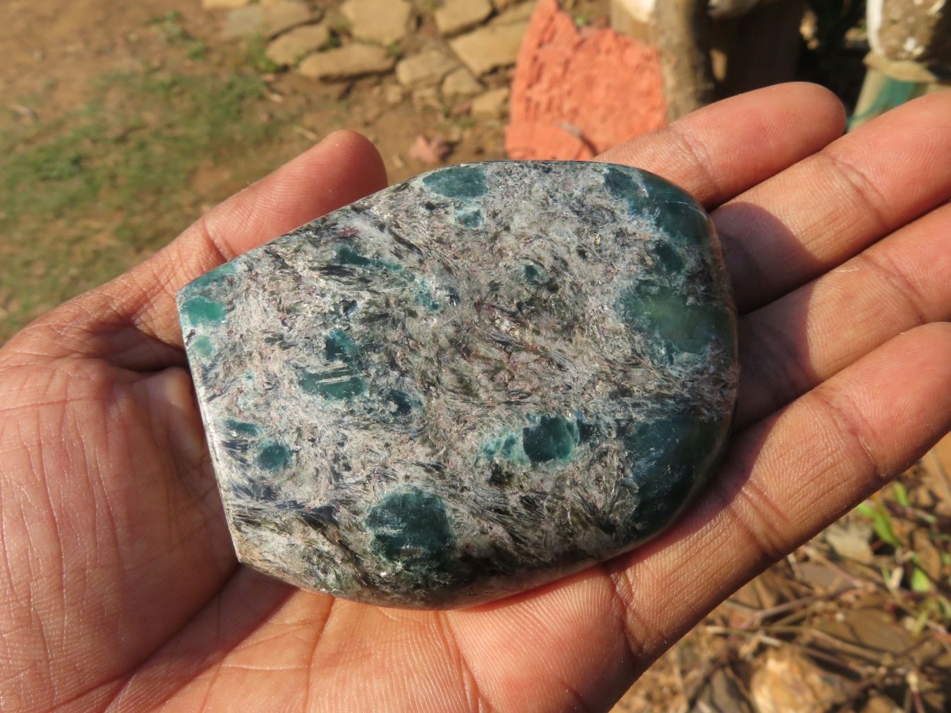 Polished Emeralds In Matrix Free Forms x 6 From Zimbabwe - TopRock