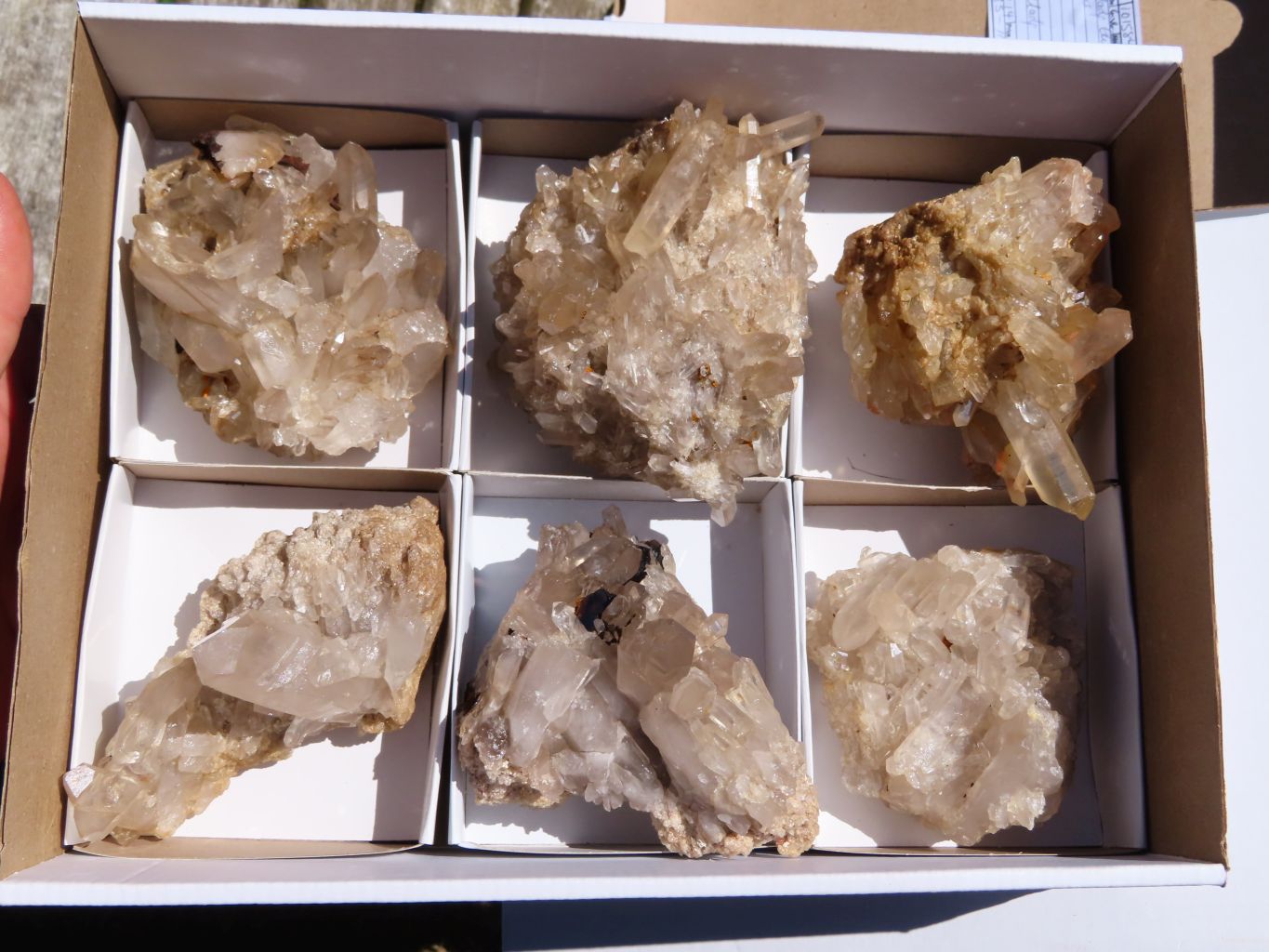 Natural Madagascar Quartz Clusters x 6 From Madagascar - TopRock