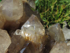 Natural Smokey Phantom Quartz Cluster x 1 From Lwena, Congo - TopRock