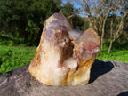 Natural Hematoid Quartz Clusters x 3 From Zimbabwe - TopRock