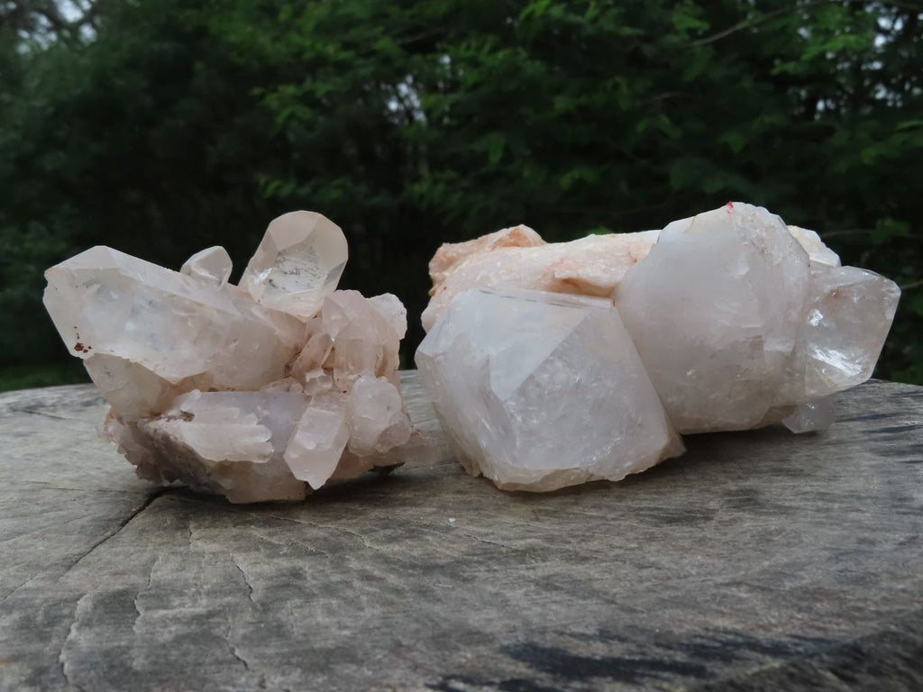 Natural Madagascar Quartz Clusters x 2 From Madagascar - TopRock