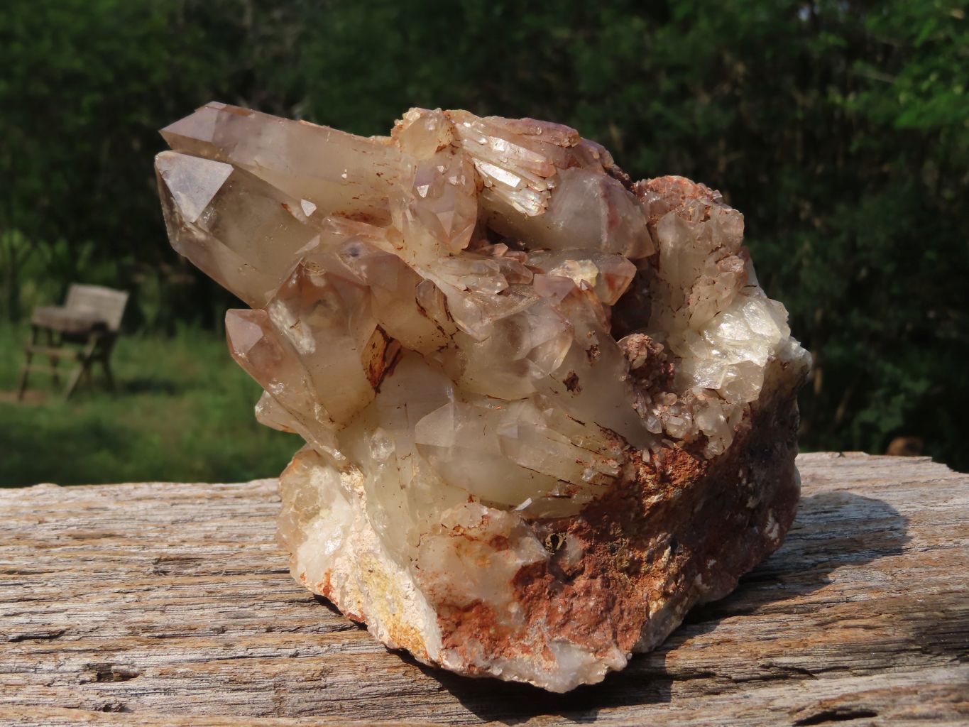 Natural Hematoid Quartz Cluster x 1 From Karoi, Zimbabwe - TopRock
