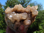 Natural Smokey Phantom Quartz Cluster x 1 From Lwena, Congo - TopRock