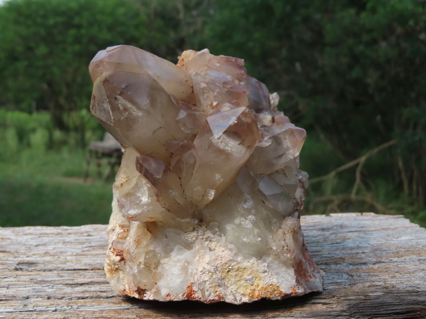 Natural Hematoid Quartz Cluster x 1 From Karoi, Zimbabwe - TopRock