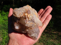 Natural Hematoid Phantom Quartz Clusters x 3 From Karoi, Zimbabwe - TopRock