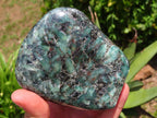 Polished Emeralds In Matrix Standing Free Form x 2 From Sandawana, Zimbabwe - TopRock