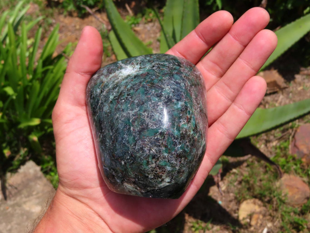 Polished Emeralds In Matrix Standing Free Form x 2 From Sandawana, Zimbabwe - TopRock