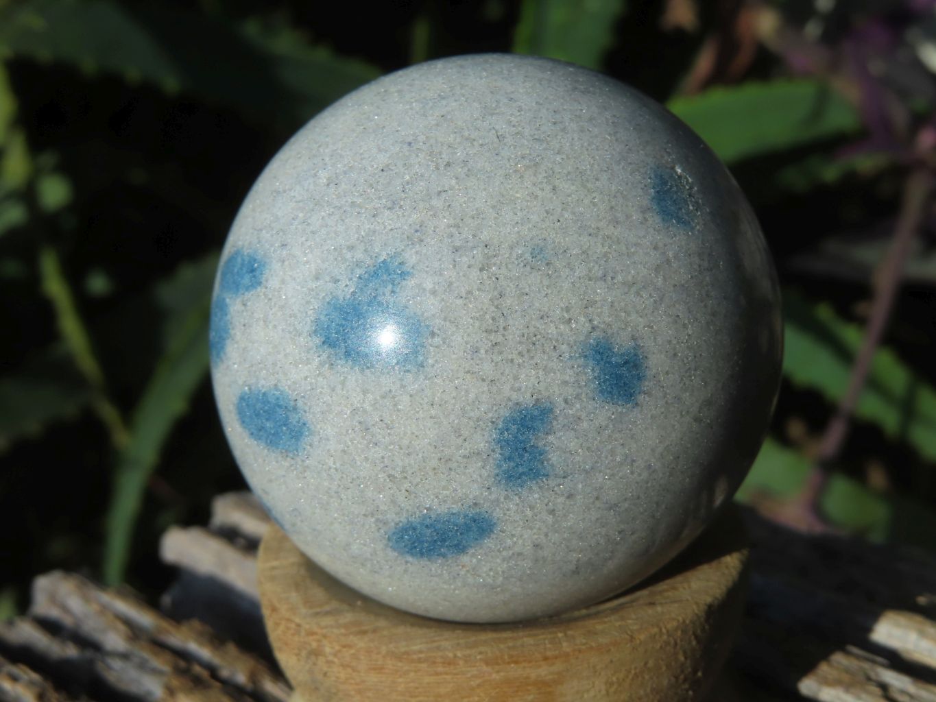 Polished Blue Spotted Spinel Spheres x 6 From Madagascar - TopRock