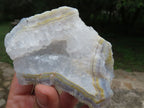 Natural Etched Blue Lace Agate Geodes x 7 From Malawi - TopRock