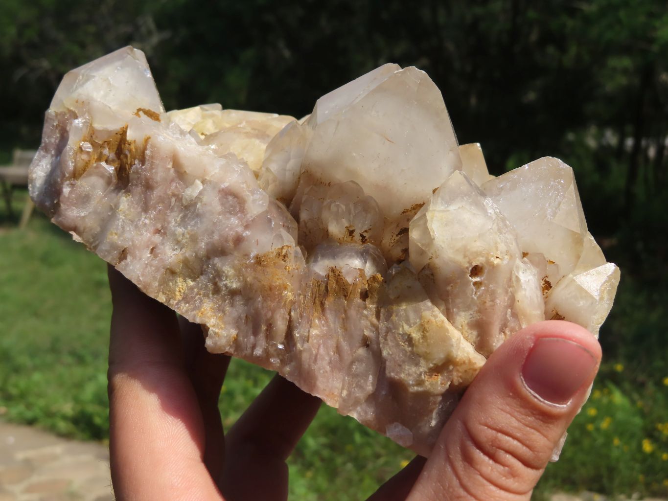 Natural Smokey Phantom Quartz Cluster x 1 From Lwena, Congo - TopRock