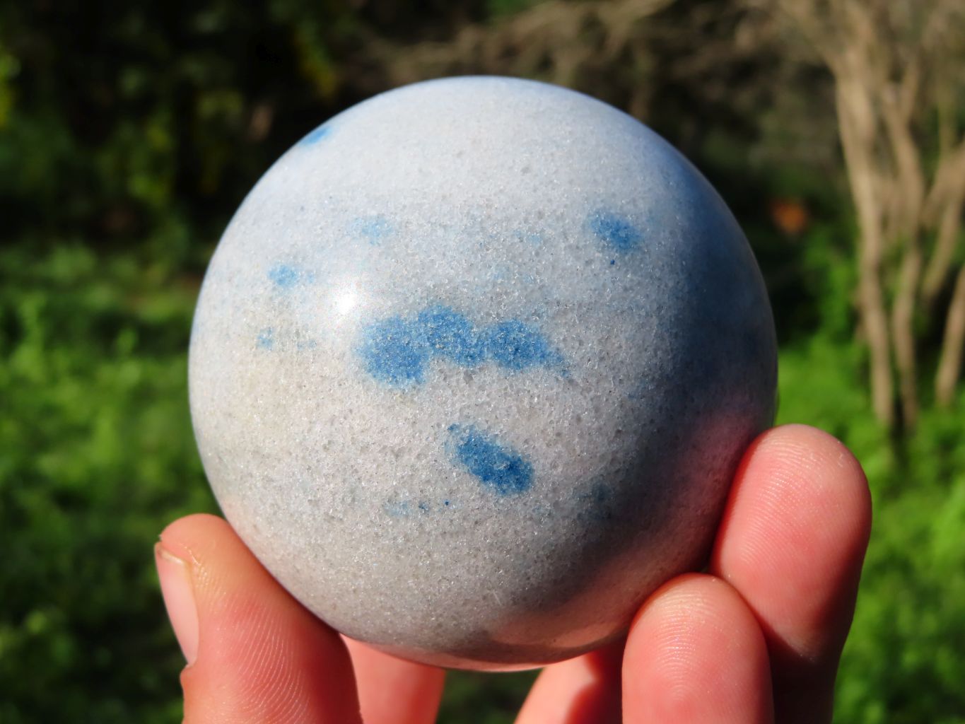 Polished Blue Spotted Spinel Spheres x 4 From Madagascar - TopRock