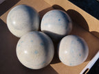 Polished Blue Spotted Spinel Spheres x 4 From Madagascar - TopRock