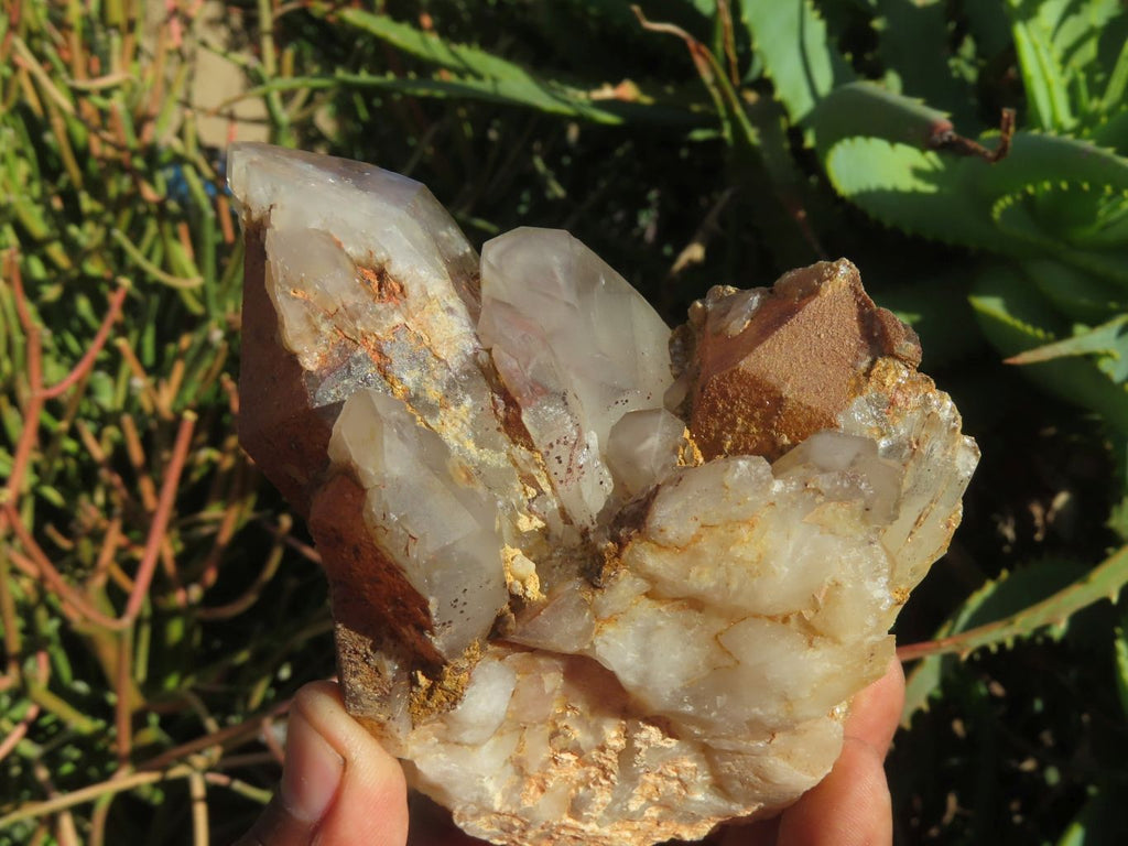 Natural Red Hematoid Quartz Crystals x 4 From Zimbabwe - TopRock