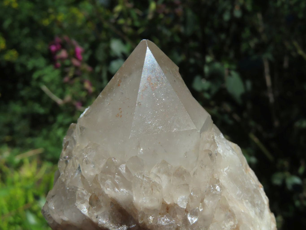 Natural Smokey Phantom Quartz Clusters x 3 From Lwena, Congo - TopRock