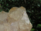 Natural Smokey Phantom Quartz Clusters x 3 From Lwena, Congo - TopRock