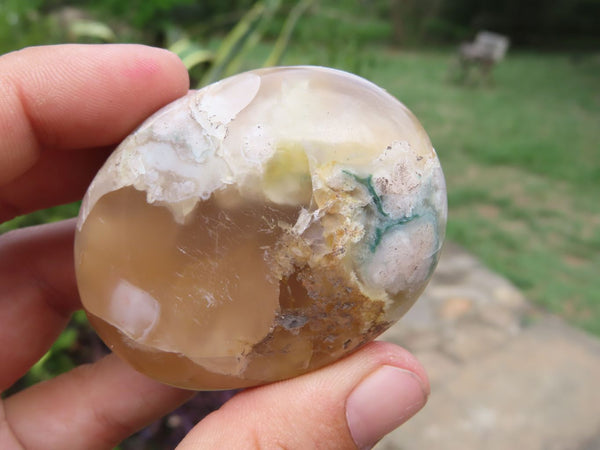 Polished Lovely Coral Flower Agate Gallets x 12 From Antsahalova, Madagascar - TopRock