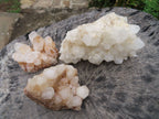 Natural Small Décor Quartz Cluster Specimens x 3 From Madagascar - TopRock