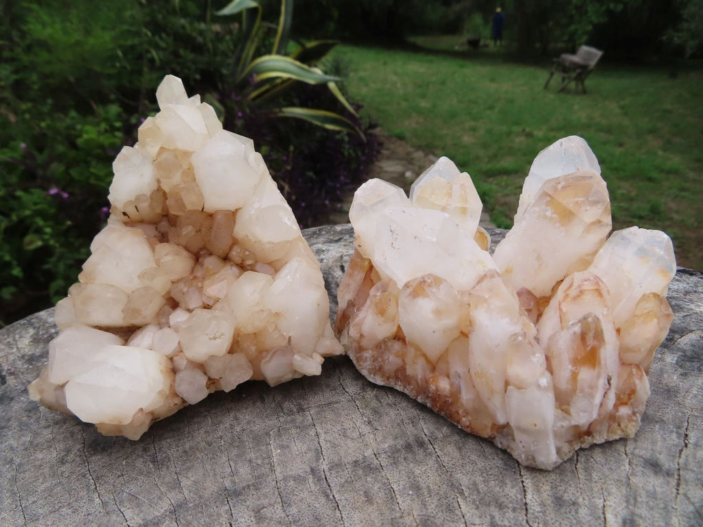 Natural Small Décor Quartz Cluster Specimens x 3 From Madagascar - TopRock