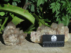 Natural White Phantom Cascading Smokey Lwena Quartz Clusters x 2 From Lwena, Congo - TopRock