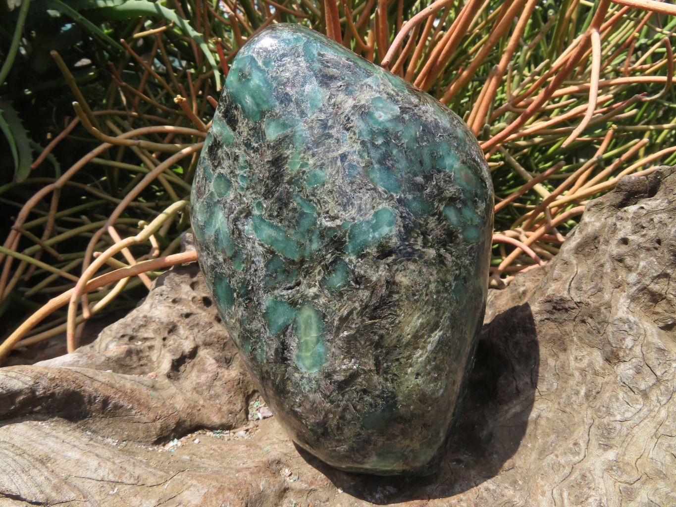 Polished Emeralds In Matrix Free Form x 1 From Zimbabwe - TopRock