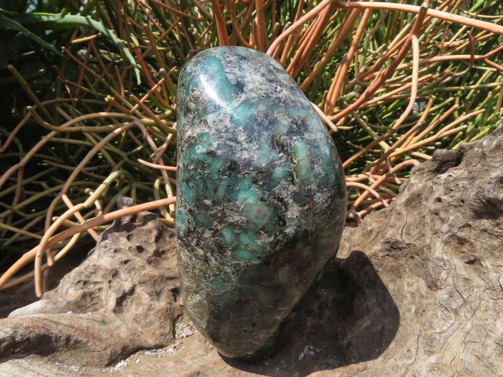 Polished Emeralds In Matrix Free Form x 1 From Zimbabwe - TopRock