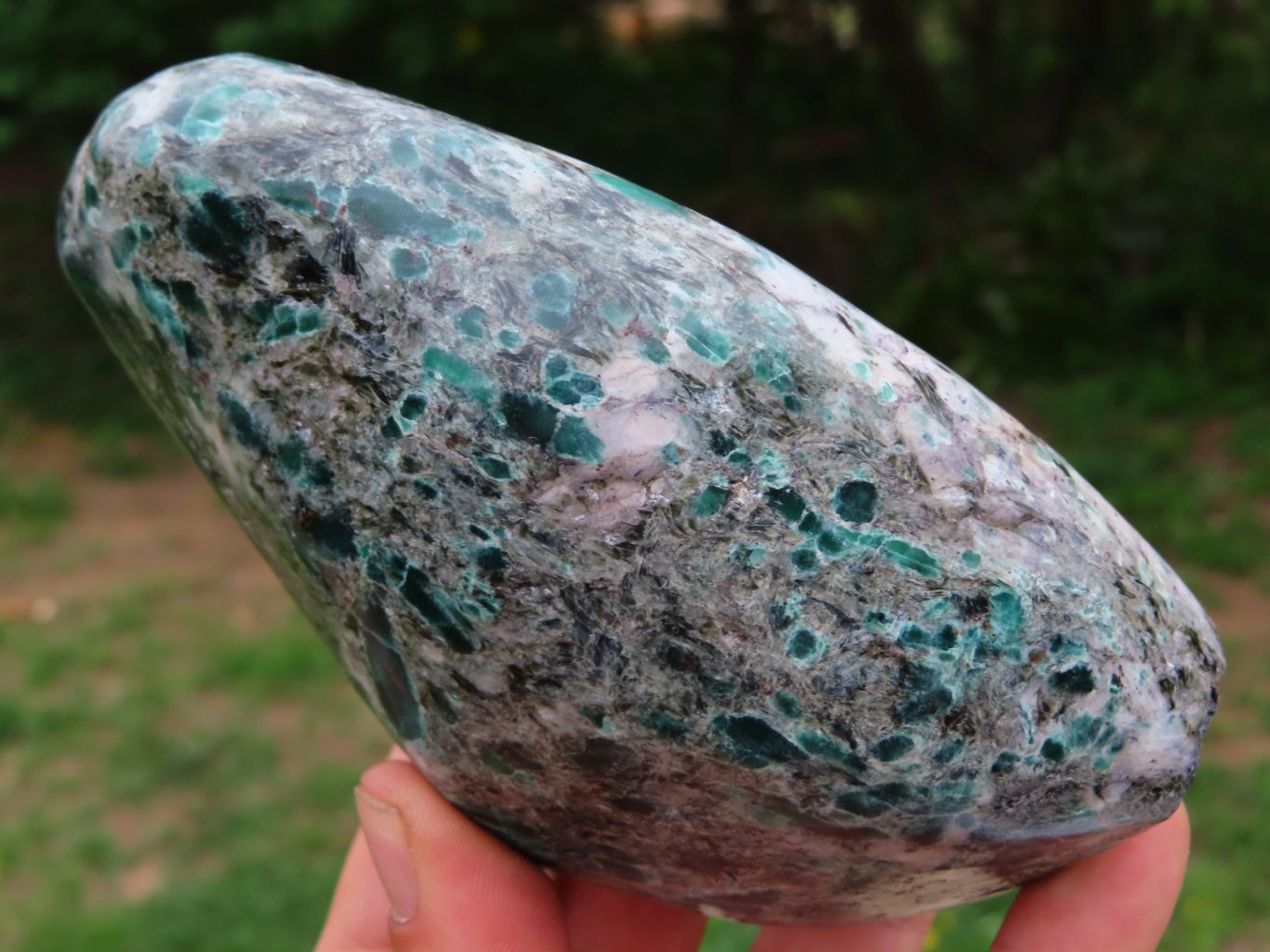 Polished Emeralds In Matrix Free Form x 1 From Sandawana, Zimbabwe - TopRock