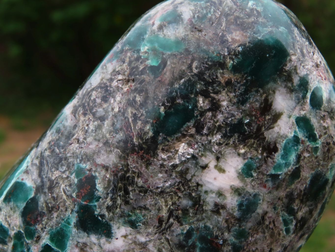 Polished Emeralds In Matrix Free Form x 1 From Sandawana, Zimbabwe - TopRock