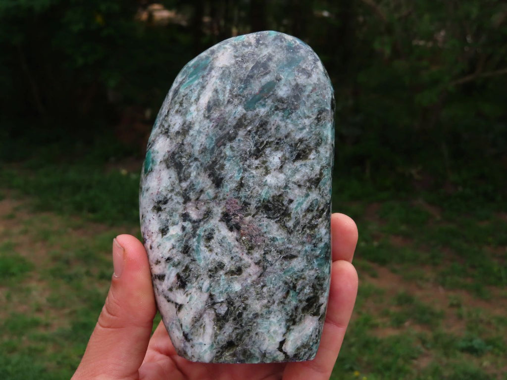 Polished Emeralds In Matrix Free Form x 1 From Sandawana, Zimbabwe - TopRock