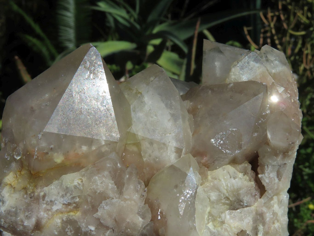 Natural Smokey Phantom Quartz Cluster x 1 From Lwena, Congo - TopRock